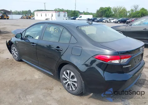2021 Toyota Corolla Hybrid Le from USA, damaged, VIN JTDEAMDE4MJ013902